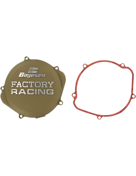 Tapa de embrague Boyesen Factory Racing color magnesio CC-07M