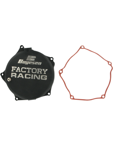 CLUTCH COVER FACTORY RACING  ALUMINUM REPLACEMENT BLACK BOYESEN CC-17B