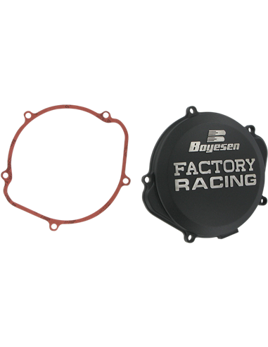 Couvercle d'embrayage FACTORY RACING  aluminium noir CC-07XB