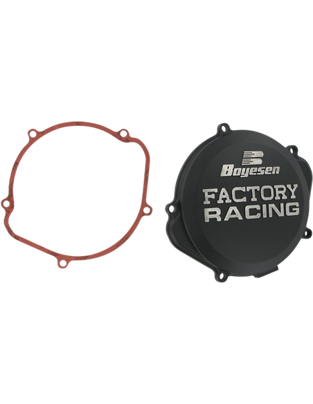 Couvercle d'embrayage FACTORY RACING  aluminium noir CC-07XB