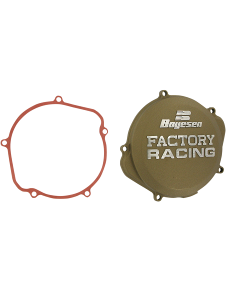 Tapa de embrague Boyesen Factory Racing color magnesio CC-07XM