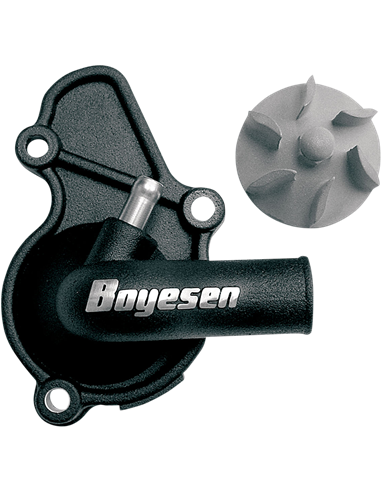 Kit de tapa y hélice de bomba de agua Supercooler Boyesen color negro WPK-26B