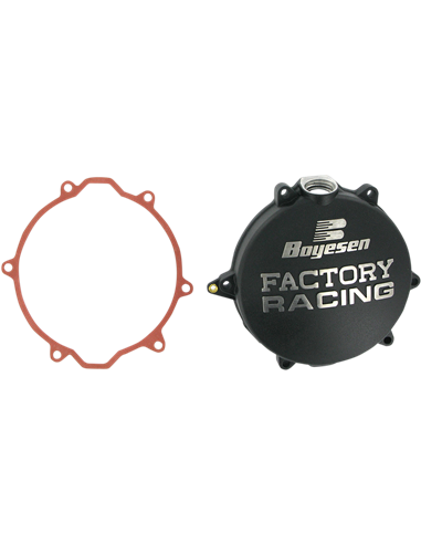 CLUTCH COVER FACTORY RACING  ALUMINUM REPLACEMENT BLACK BOYESEN CC-44B