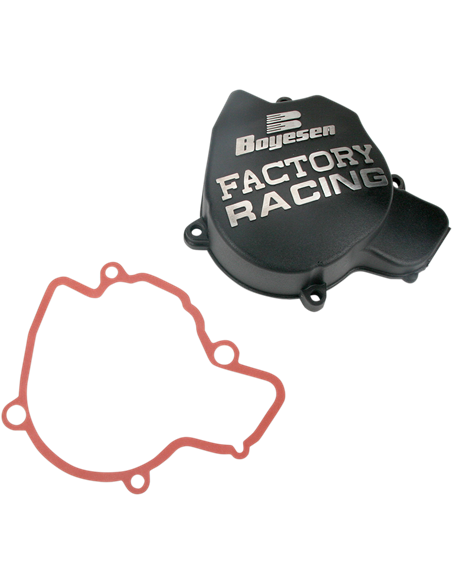 IGNITION COVER FACTORY RACING  ALUMINUM REPLACEMENT BLACK BOYESEN SC-44B