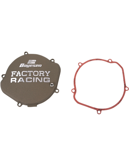 Tapa de embrague Boyesen Factory Racing color magnesio CC-06XM