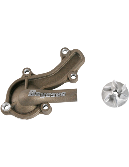 Boyesen Blue Supercooler Kit d'hélice et de capuchon de pompe à eau ALUMINUM MAGNESIUM WPK-09M