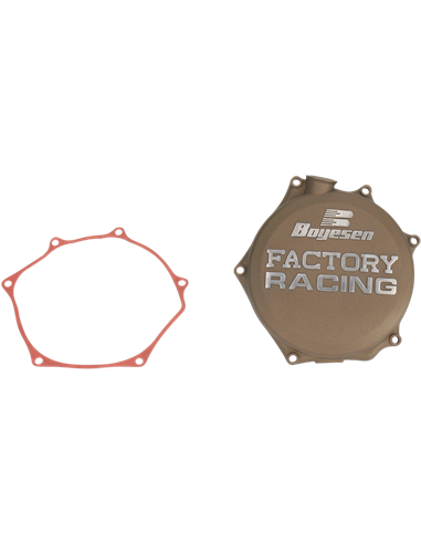 Tapa de embrague Boyesen Factory Racing color magnesio CC-27AM