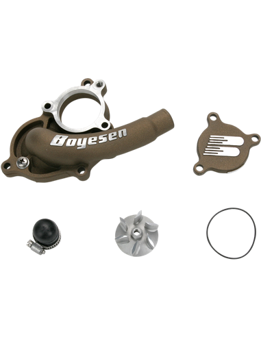 Kit de tapa i hèlix de bomba d'aigua Supercooler Boyesen alumini magnesi WPK-27M