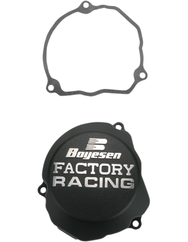 IGNITION COVER FACTORY RACING  ALUMINUM REPLACEMENT BLACK BOYESEN SC-46B