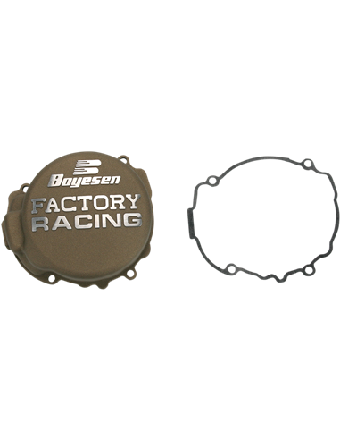 Tapa de encendido de aluminio Boyesen Factory Racing color magnesio SC-41M