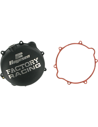 CLUTCH COVER FACTORY RACING  ALUMINUM REPLACEMENT BLACK BOYESEN CC-42B