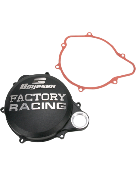 Coberta d'embragatge FACTORY RACING alumini negre CC-07AB
