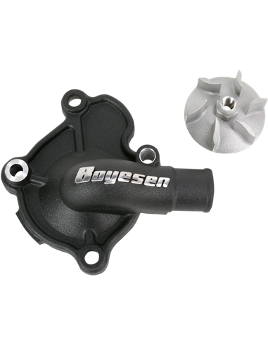 WATER PUMP COVER & IMPELLER KIT SUPERCOOLER ALUMINUM BLACK BOYESEN WPK-07AB