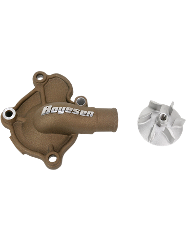 Boyesen Blue Supercooler Kit d'hélice et de capuchon de pompe à eau ALUMINUM MAGNESIUM WPK-07AM