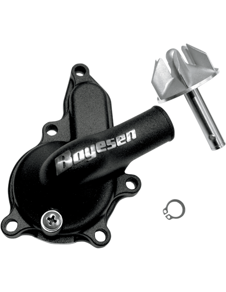 Kit de tapa i hèlix de bomba d'aigua Supercooler Boyesen alumini negre WPK-28B