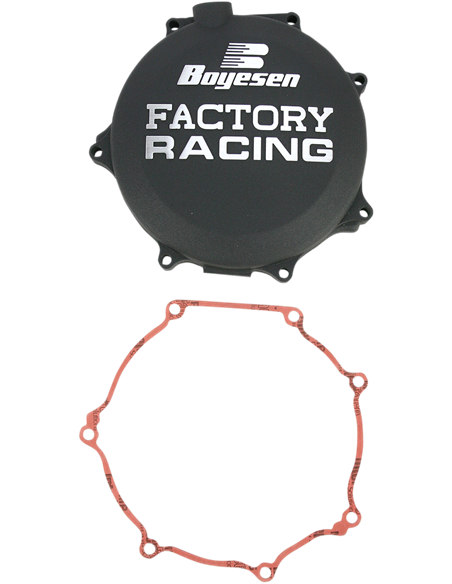 Coberta d'embragatge FACTORY RACING alumini negre CC-18B