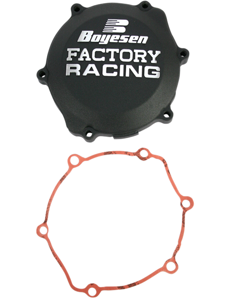 CLUTCH COVER FACTORY RACING  ALUMINUM REPLACEMENT BLACK BOYESEN CC-30B