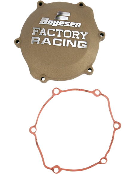Tapa de embrague Boyesen Factory Racing color magnesio CC-30M