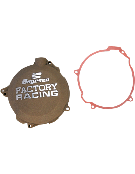 Tampa de embreagem Boyesen Factory Racing Powder-Coated Magnésio CC-41M