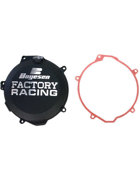 CLUTCH COVER FACTORY RACING  ALUMINUM REPLACEMENT POWDER-COATED BLACK BOYESEN CC-44AB