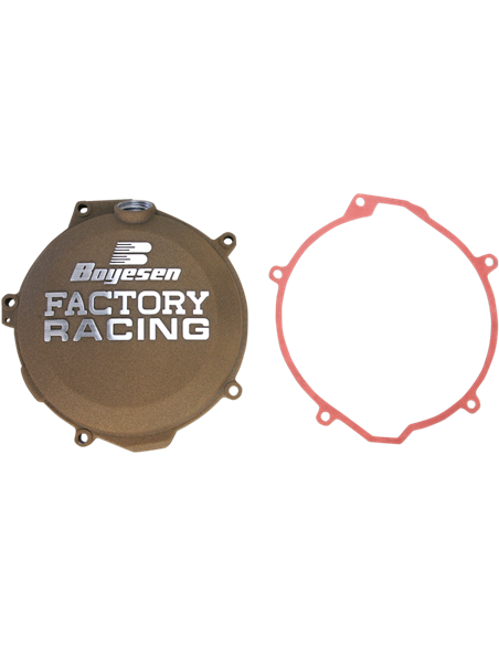 Tapa de embrague Boyesen Factory Racing color magnesio recubrimiento en polvo CC-44AM