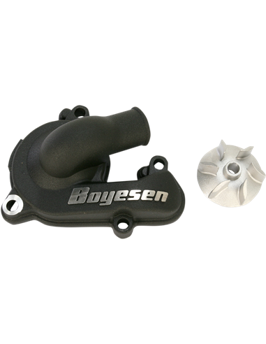 Boyesen Blue Supercooler Kit d'hélice et de capuchon de pompe à eau ALUMINUM BLACK WPK-44B