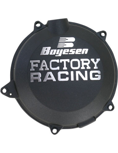 Tampa de embreagem Boyesen Factory Racing Powder-Coated preto CC-45B