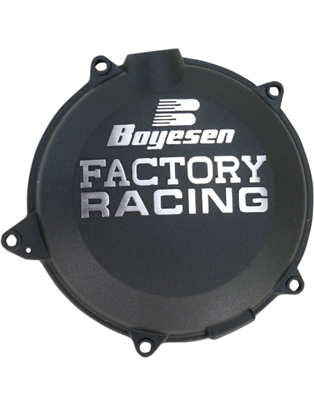 CLUTCH COVER FACTORY RACING  ALUMINUM REPLACEMENT POWDER-COATED BLACK BOYESEN CC-45B