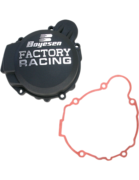 IGNITION COVER FACTORY RACING  ALUMINUM REPLACEMENT POWDER-COATED BLACK SC-41AB