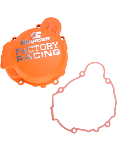 Tapa d'encesa d'alumini Boyesen Factory Racing Powder-coated taronja SC-41AO
