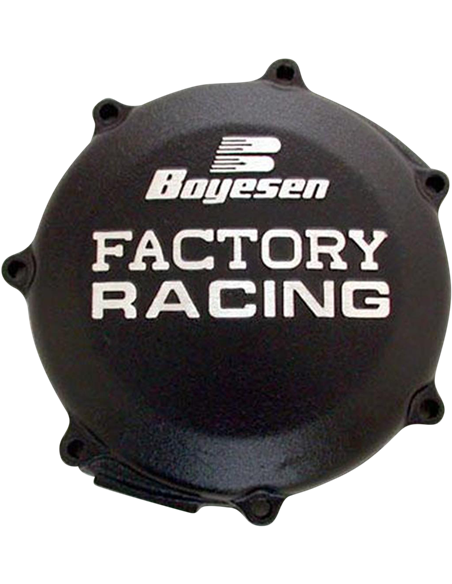 CLUTCH COVER FACTORY RACING  ALUMINUM REPLACEMENT BLACK BOYESEN CC-37AB