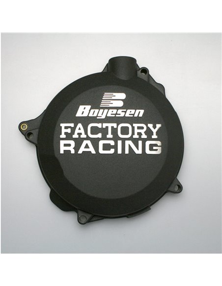 Coberta d'embragatge FACTORY RACING alumini negre CC-42AB