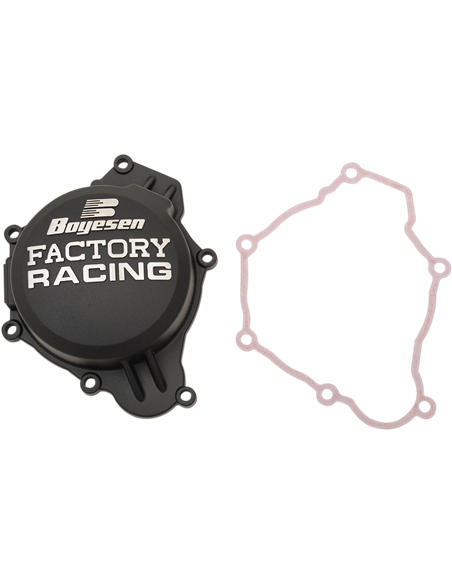 IGNITION COVER FACTORY RACING  ALUMINUM REPLACEMENT POWDER-COATED BLACK SC-41CB