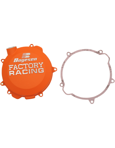 CLUTCH COVER FACTORY RACING  ALUMINUM REPLACEMENT ORANGE BOYESEN CC41AO