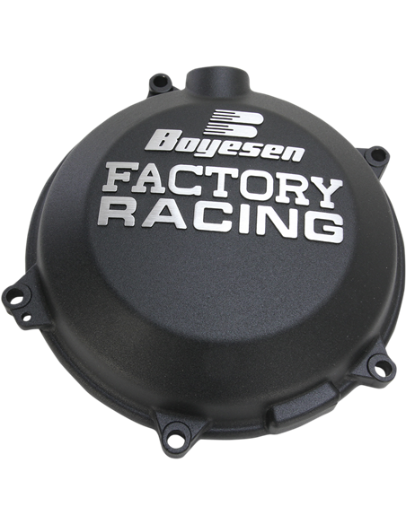 CLUTCH COVER FACTORY RACING  ALUMINUM REPLACEMENT BLACK BOYESEN CC45AB