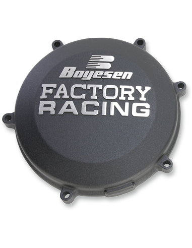 Coberta d'embragatge FACTORY RACING alumini negre CC-18AB