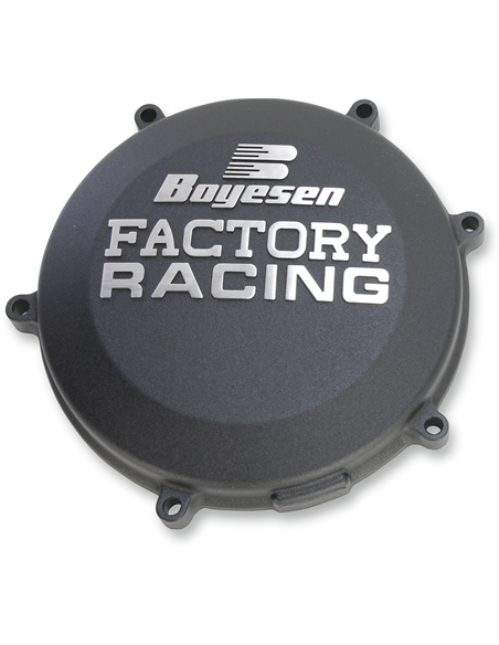 Couvercle d'embrayage FACTORY RACING  aluminium noir CC-18AB