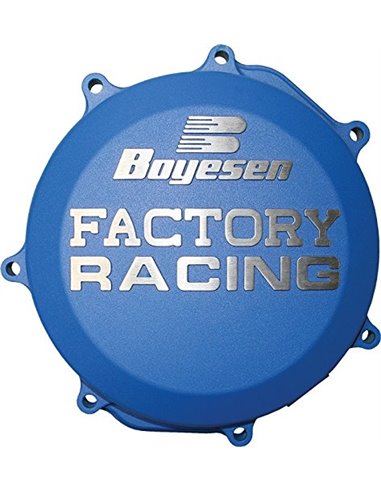 Couvercle d'embrayage FACTORY RACING  aluminium bleu CC-33L