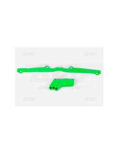 Guia cadenes + patí UFO-Plast Kawasaki verd KA03793-026