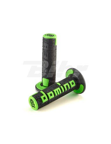 Poignées Domino Off Road A360 Noir / Vert A36041C4044A7-0