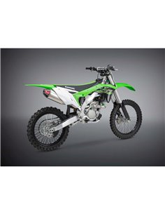 Complete exhaust line Yoshimura Signature RS-4, stainless steel, aluminum silencer and carbon cover, KX250F