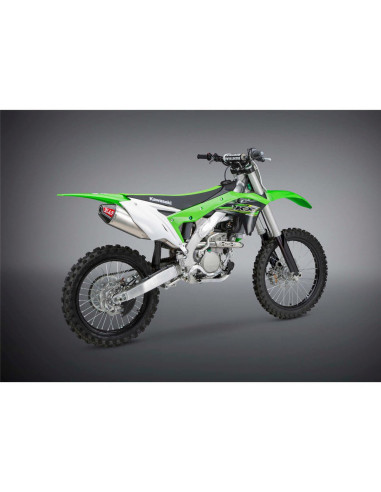 Complete exhaust line Yoshimura Signature RS-4, stainless steel, aluminum silencer and carbon cover, KX250F