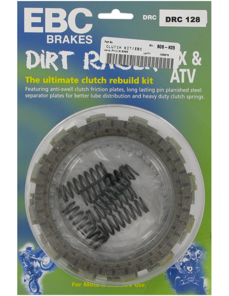 Kit de embrague completo Drc Series Offroad/Atv Cork EBC DRC129