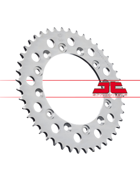 Corona JTR245/2.44  44 dientes 520 PITCH NATURAL C49 HIGH CARBON STEEL