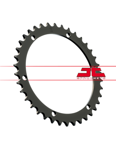 Corona JTR853.38 38 dents 520 PITCH BLACK C49 HIGH CARBÓ STEEL