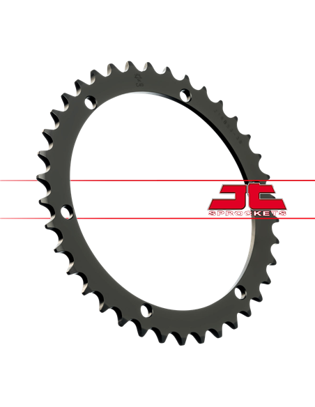 Cremalheira JTR853.38 38 dentes 520 PITCH BLACK C49 AÇO ALTO CARBONO