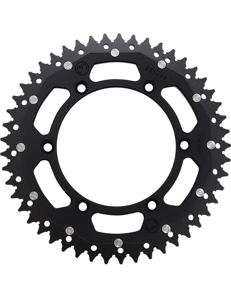 Dual Drive rear sprocket Mse 49 Bk Moose Racing Hp 1210-251-49-10X