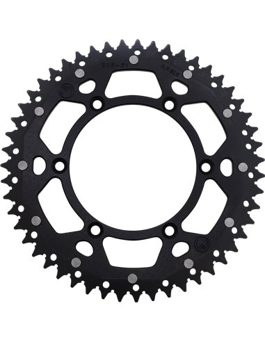 Corona de transmissió Dual MSE 51 Bk Moose Racing Hp 1210-808-51-10X