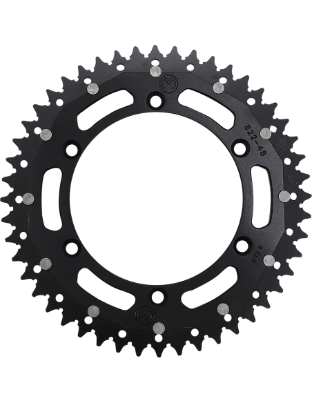 Corona de transmissió Dual MSE 48 Bk Moose Racing Hp 1210-822-48-10X