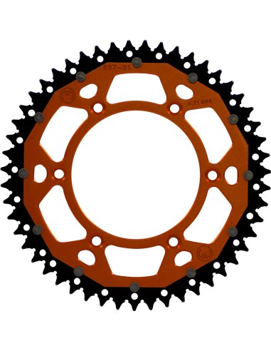 Corona de transmissió Dual MSE 51 Or Moose Racing Hp 1210-897-51-14X